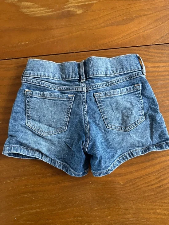 abercrombie kids blue denim double-button shorts - Picture 3 of 3